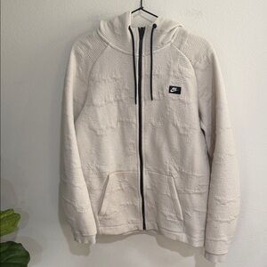 Nike Off-White Quilted Zip-Up Hoodie